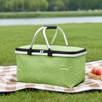 Cesta refrigerante con tapa, color verde, VE-20