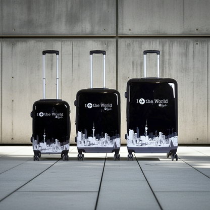 Polycarbonat Motivkofferset 3tlg Lennä maailman ympäri
