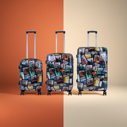 Polycarbonat Motivkofferset 3tlg City