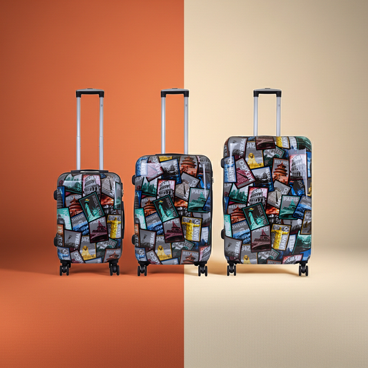 Polycarbonat Motivkofferset 3tlg City