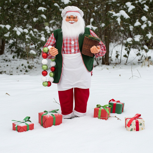 Papa Noel cocinero 150cm