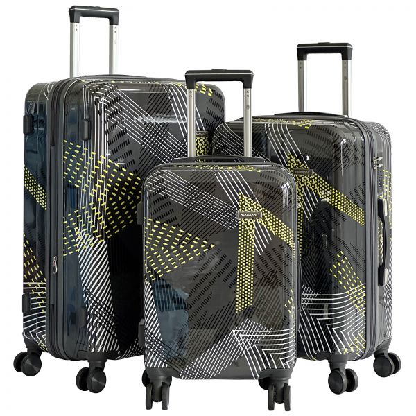 Polycarbonate Luggage Set 3pcs Ravenna Grey