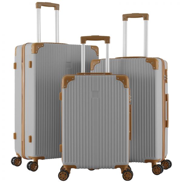ABS Luggage Set 3pcs Barbados Grey