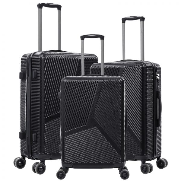 ABS Luggage Set 3pcs Alcudia Black