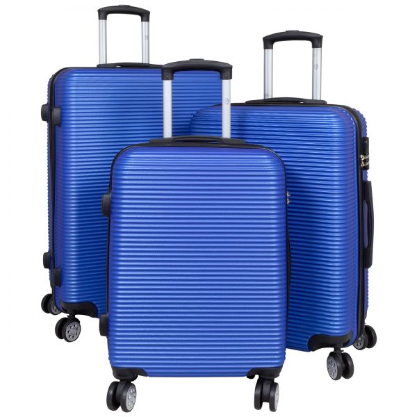 ABS Kofferset 3tlg Malaga blau