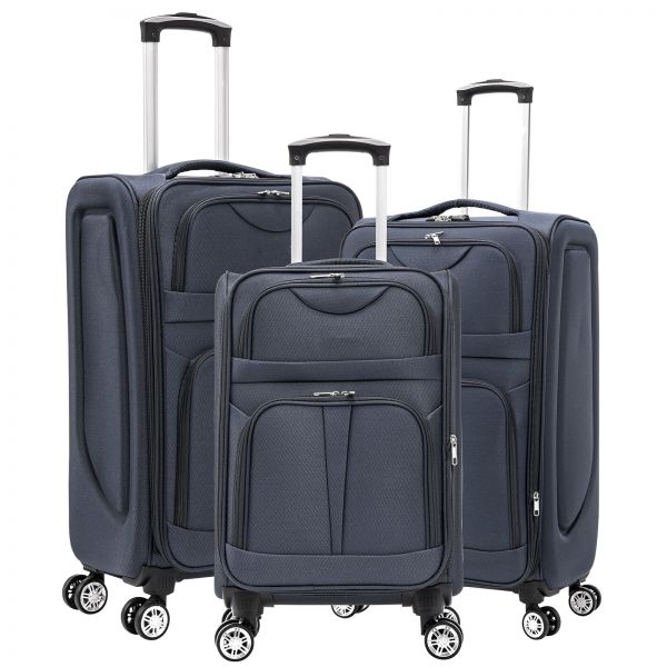Nylon Luggage Set 3pcs Cadiz Blue