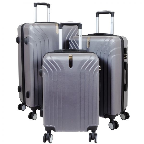 ABS Luggage Set 3pcs Palma24 Silver