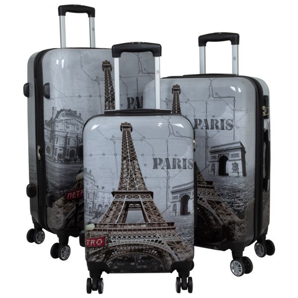 Polycarbonate luggage set 3pcs Paris