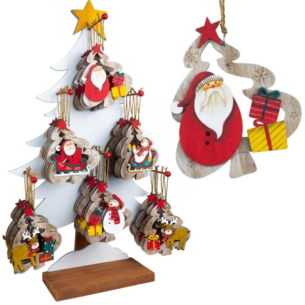 Tree ornaments 12cm 48pcs in display