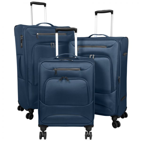 Nylon Luggage Set 3pcs Cordoba Blue