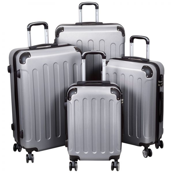 ABS Luggage Set 4pcs Avalon silver