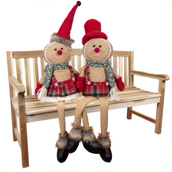 Sitting Gingerbread Couple 35cm(70cm)