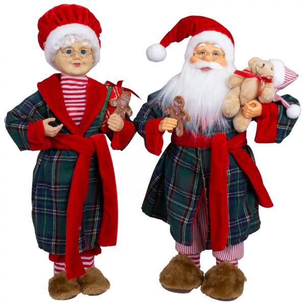 Mr. und Mrs. Weihnachtsmann 45cm