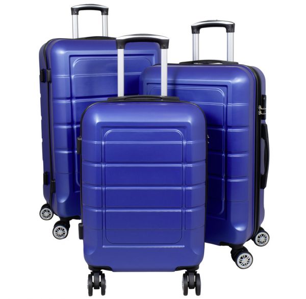 ABS Kofferset 3tlg Como blau