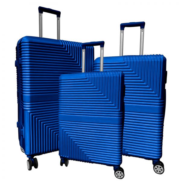 ABS Luggage Set 3pcs Barcelona Blue