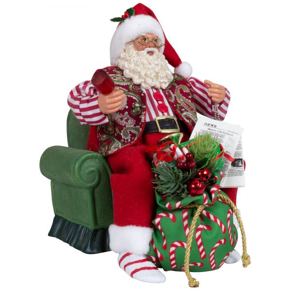 Santa 28cm On Armchair