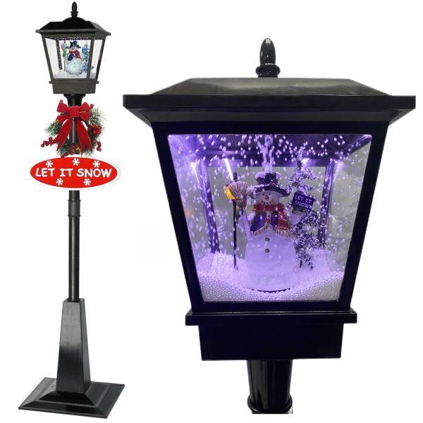 Snowing LED lantern 180cm design snowman